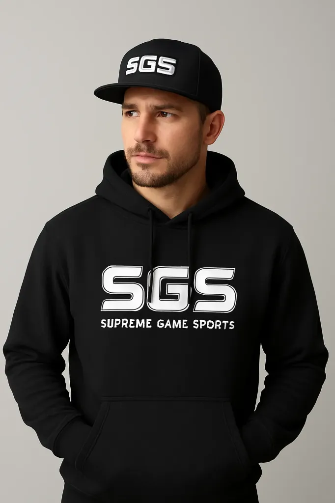 Black Signature Hoodie | For Men | SGS Sports (S)