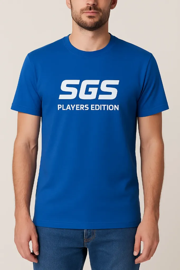 SGS Players Edition T-Shirt | SGS Sports. (M, Blue)