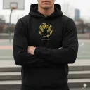 Premium Logo Edition Hoodie for Men | SGS Sports Goods | Black